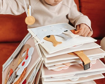 toddler quiet book, montessori quiet book for baby 1 year old, kinderkrama