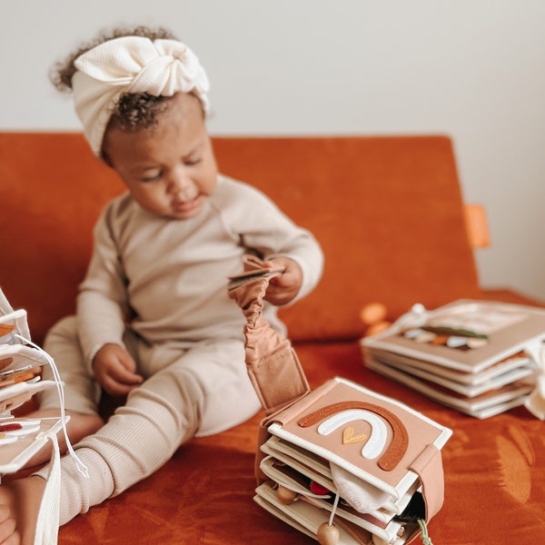 felt book, baby quiet book mini 1 year old, kinderkrama