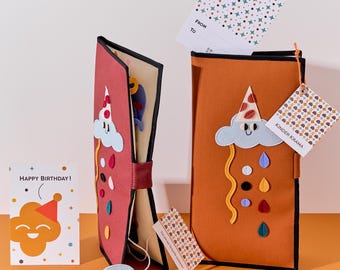 Felt Sensory Busy Board: Montessori Travel Toy for Toddlers Ages 2-3