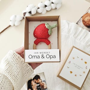 Schwangerschaft verkünden Geschenkbox, Schwangerschaftsverkündung Geschenk, Wir bekommen ein Baby, Überraschung für Familie, Du wirst Oma imagen 4