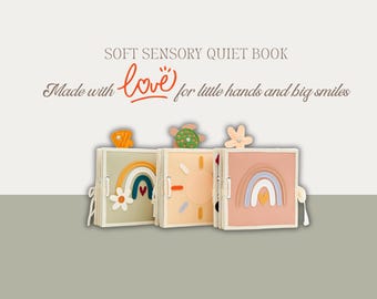 Personalized Quiet Book for Toddlers: Felt Montessori Activity Toy