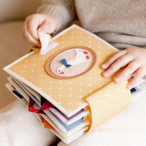 Boerderijdieren rustig boek voor peuters, Montessori-reisspeelgoed, educatief viltboek, leeractiviteitenboek baby, verjaardagscadeau, Kinderkrama