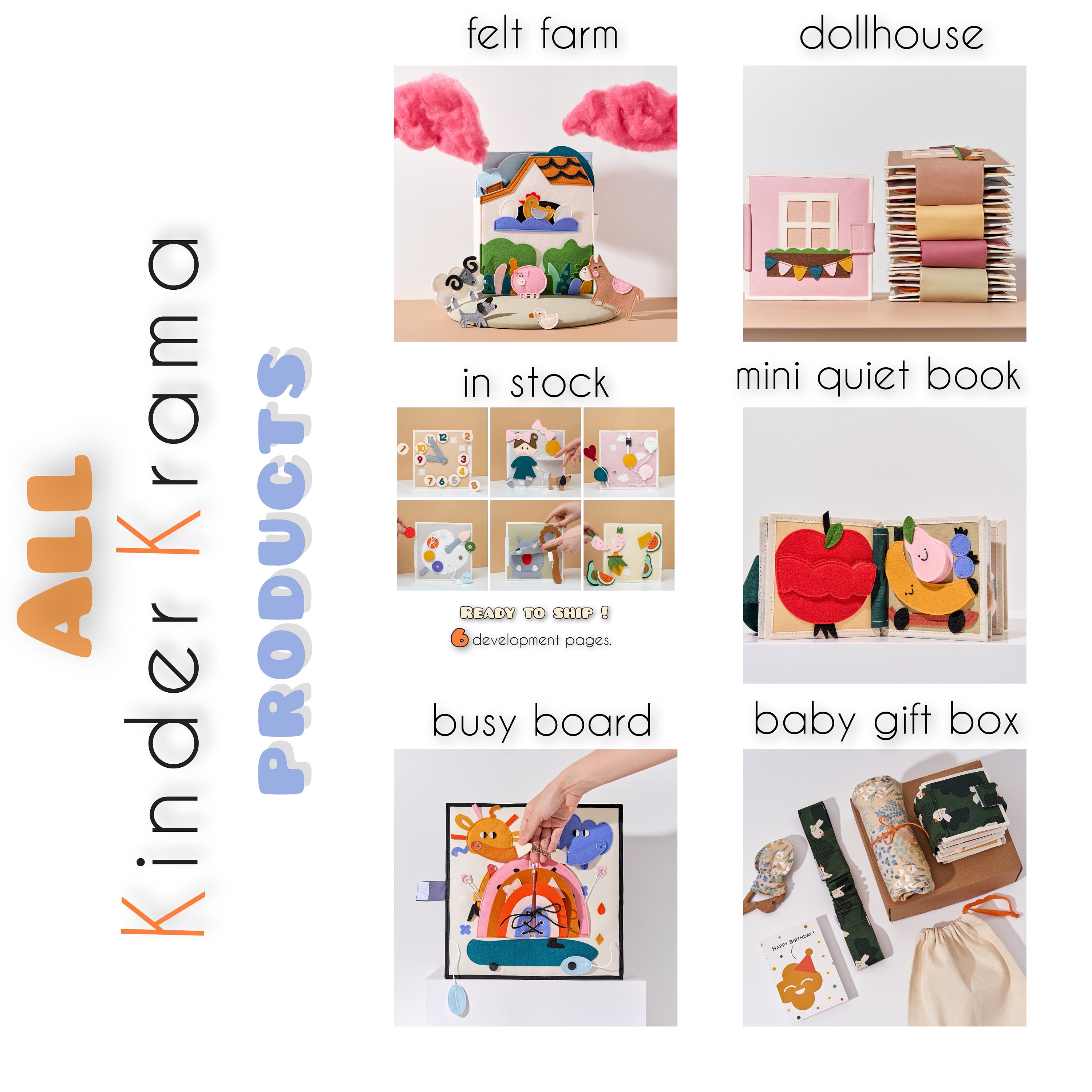 Montessori Kids for Girl & Boy - Libro de actividades para niños pequeños -  Juguetes suaves y silenciosos para niños pequeños - Juguete educativo