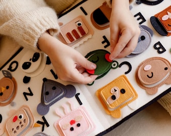 Felt ABC Quiet Book: Handmade Montessori Animal Learning