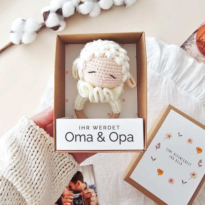 Schwangerschaft verkünden Geschenkbox, Schwangerschaftsverkündung Geschenk, Wir bekommen ein Baby, Überraschung für Familie, Du wirst Oma imagen 5
