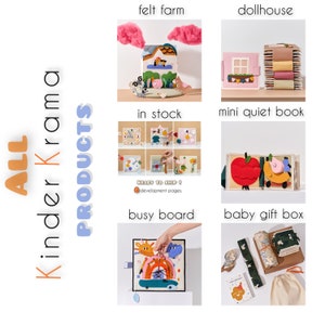 Quiet Book, livre montessori, livre chargé, jouet éducatif, livre tranquille de fil, livre d'activités, livre souple, jouets de développement image 9