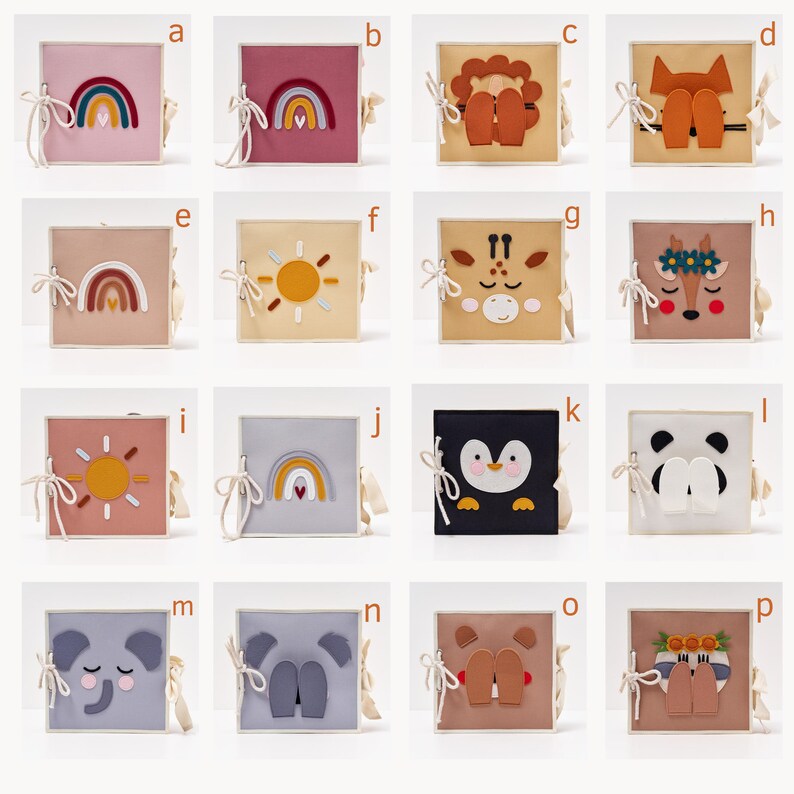 Felt Busy Book, Montessori Sensory Quiet Books Educational Toys for