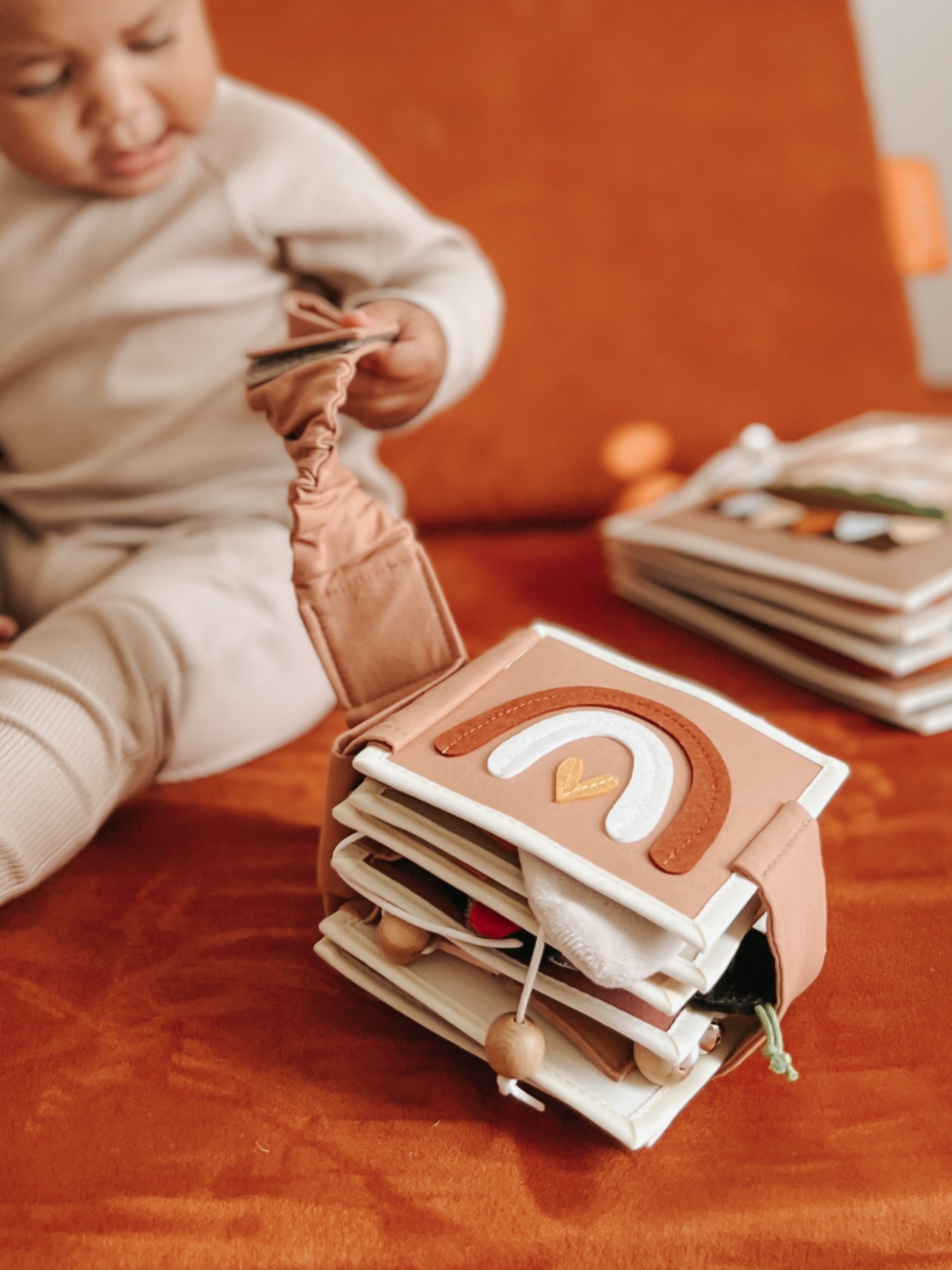 Libros Bebe Juguetes Bebes, Interactivo Bebe 0 3 6 12 Meses, Libro de Tela  Blandos para Bebe Recien Nacido, Sirena Libro Sensorial Suave de