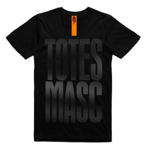 Limited Edition TOTES MASC Mens Graphic T-shirt with Laser Cut Vinyl Print (Small Medium Large XL)