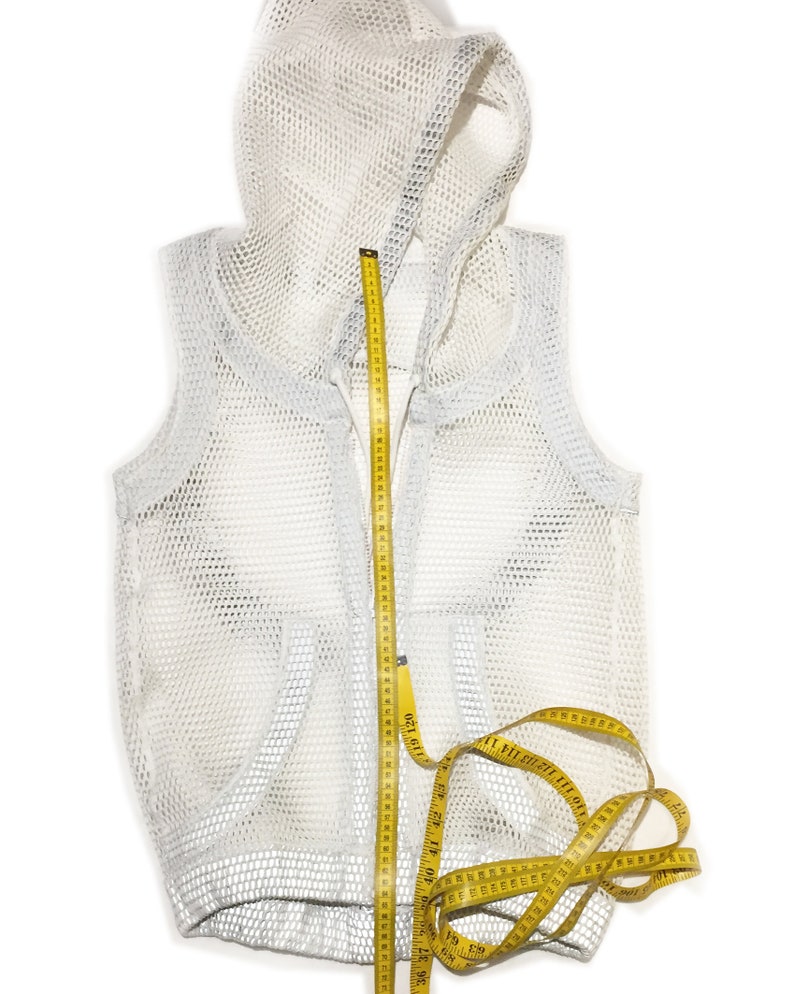 Limited Edition White 3D MESH Hooded Gillet With Reflective Detailing ...