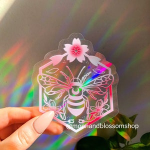 Sakura Bee Suncatcher, decalcomania creatore di arcobaleno