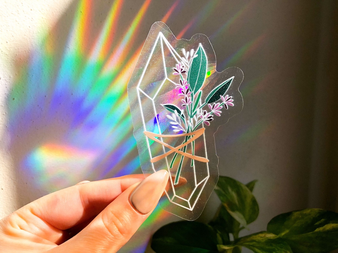Crystal Suncatcher Rainbow Maker Decal Etsy