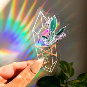 Crystal Suncatcher, rainbow maker decal