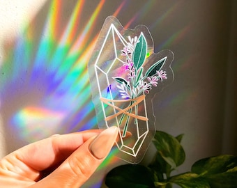 Kristall Suncatcher, Regenbogen Aufkleber