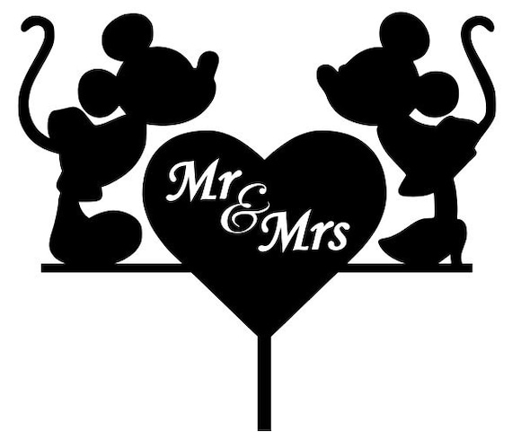 Download 3d Printing Laser Cutting File Mr Mrs Mickey And Minnie Etsy