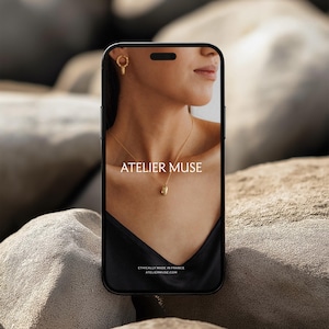 iPhone Screen Mockup, Social Media Branding Mockup, Apple Device Mockup, Modern iPhone Mockup, Aesthetic Beach Minimal iPhone Mockup