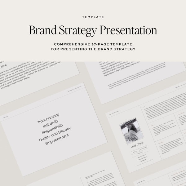 Brand Strategy Template for Designers Brand Strategy Presentation Business Strategy Workbook Brand Guidelines Template for Designers Canva