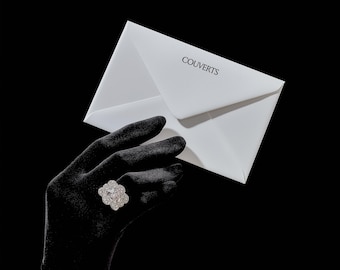 Elegant Envelope Mockup, Stationery PSD, Deboss Effects