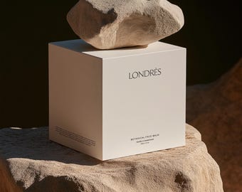 Square Packaging Box Mockup, Branding Design PSD (Digital Download)