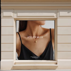 Luxury Boutique Shopfront Mockup: Signage Design PSD (4000x5600 px) image 3