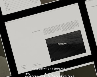 Brand Strategy Template: Adobe InDesign Workbook (A4 Landscape)