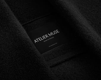 Garment Tag Mockup, Clothing Tag Mockup, Apparel Mockup, Product Packaging Mockup, Aesthetic Mockup PSD, Clothing Woven Label Embroidery Tag