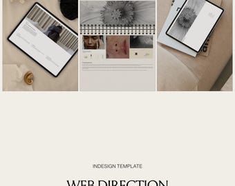 Web Direction Template: Website Strategy, InDesign Workbook (A4)