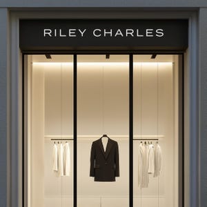 Luxury Boutique Shopfront Mockup: Signage Design PSD