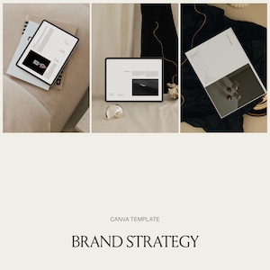 Brand Strategy Template: Designer Business Workbook (Canva)