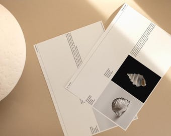 Mockup A4 briefpapierkaart: PSD-brandingmodel met reliëfeffecten