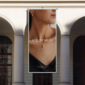 Hanging Billboard Poster Mockup: PSD Template, Advertising Design