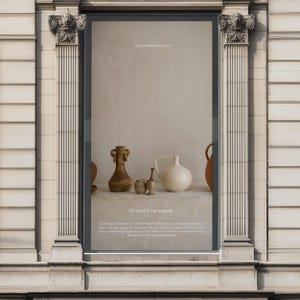 Hanging Billboard Poster Mockup: PSD Template, Advertising Design