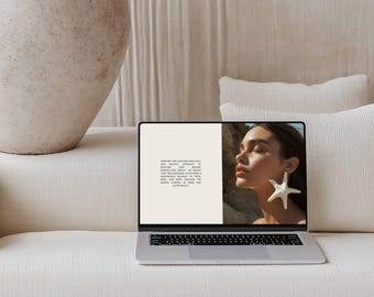 Modern MacBook-modell, PSD för sociala medier (digital nedladdning)
