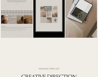 Creative Direction Template, Brand Guidelines, Adobe InDesign (A4)