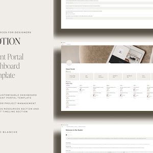 Notion Client Portal Template, Client Management System, Notion Template, Notion Planner, Customer Portal, Business CRM, Notion Dashboard