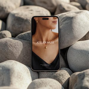 iPhone Screen Mockup, Social Media Branding Mockup, Apple Device Mockup, Modern iPhone Mockup, Aesthetic Beach Minimal iPhone Mockup