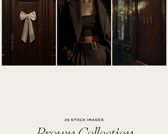 Brown Editorial Stock Image Bundle: Chocolate Brown Still Life Photos (Digital Download)