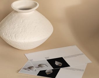 Mockup A4 briefpapierkaart: PSD-brandingmodel met reliëfeffecten