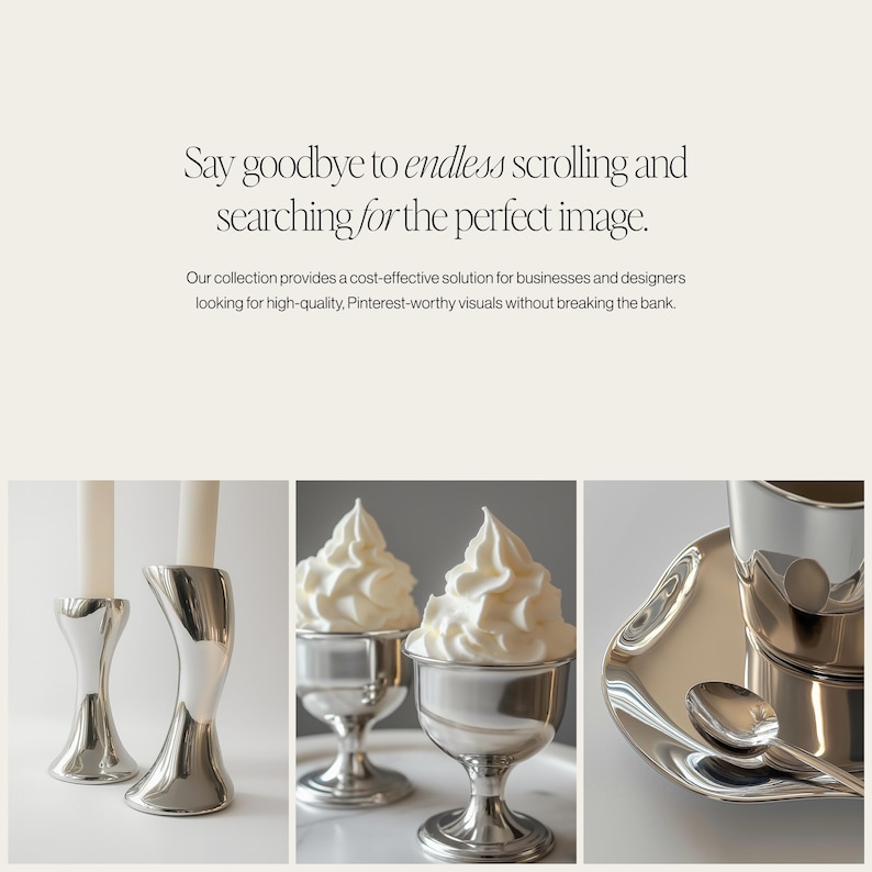 May include: Two silver candle holders with a modern design. The candle holders are on a white surface.