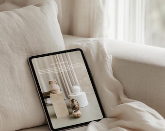 Modern iPad Screen Mockup: Web Design Branding PSD