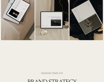 Brand Strategy Template: Adobe InDesign Workbook (A4 Landscape)