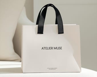 Shopping Bag Mockup PSD: Branding Presentation with Deboss Effects