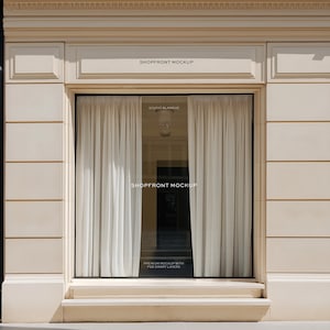 Luxury Boutique Shopfront Mockup: Signage Design PSD (4000x5600 px) image 2