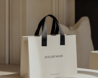 Shopping Bag Mockup PSD: Branding Presentation with Deboss Effects