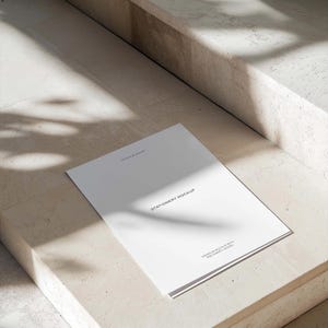 Briefpapierkaartmodel, papieren A4-kaart brandingmodel, printmodel, witte kaartmodel, wenskaartmodel, uitnodigingsmodel PSD