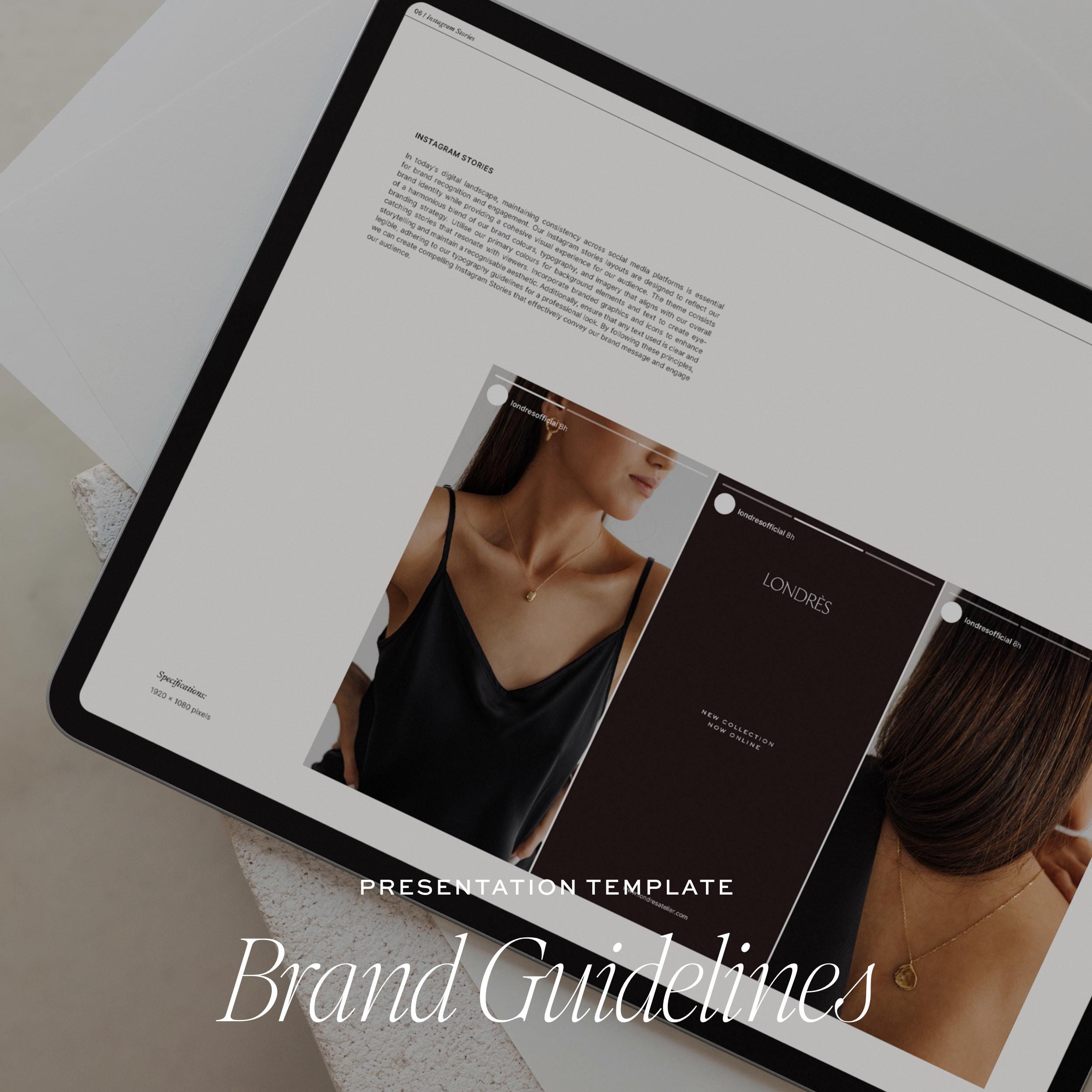 Brand Guidelines Template for Designers, Brand Guide Book Presentation, Brand Guidelines Template for Designers Canva Editable Template