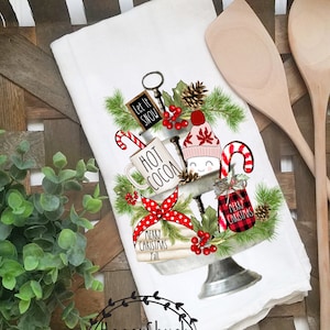 Towel Sublimation Design Download, Christmas Sublimation Design, Christmas Towel png, Tiered Tray png, Christmas Shirt png, Farmhouse Towels