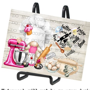 Baking Gnome PNG: Kitchen Clipart Design (Digital Download)