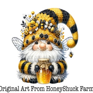 Personalize It Bee Gnome Png, Bee Gnome, Personalize This Item, Add Your Own Quote or Text, Digital Download, Bee Clipart,  Sublimation PNG