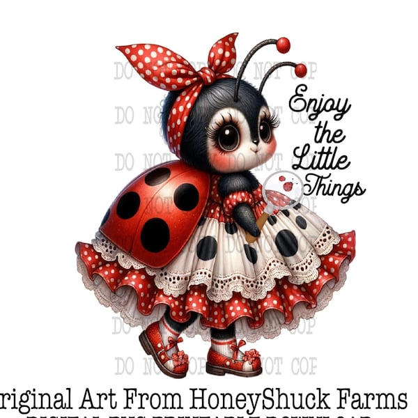 Coccinelle png, profitez des petites choses, clipart coccinelle, téléchargement numérique, fille coccinelle, sublimation serviette, coccinelles mignonnes, clipart imprimable